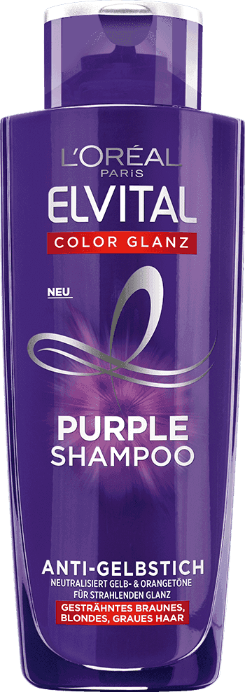 Pflege Fuer Coloriertes Haar Elvital Color Glanz Purple Shampoo Packshot